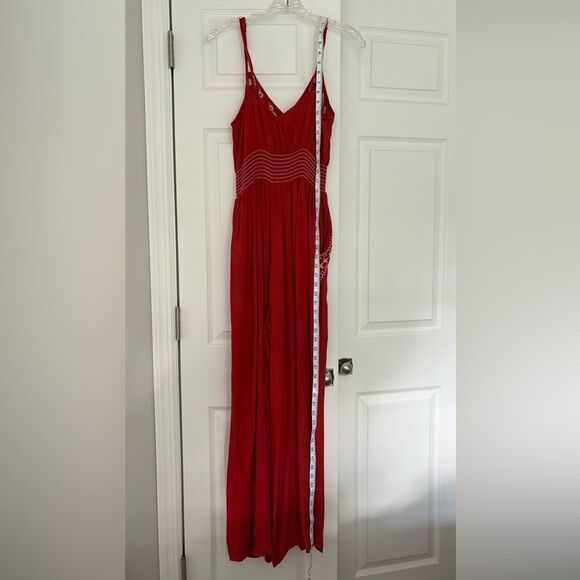 DEX Spaghetti Strap Embroidered Jumpsuit Size S - Picture 8 of 14